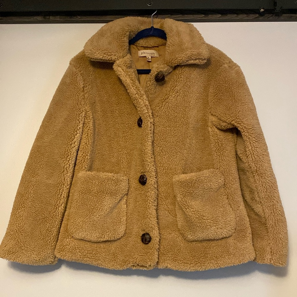 Philosophy teddy coat